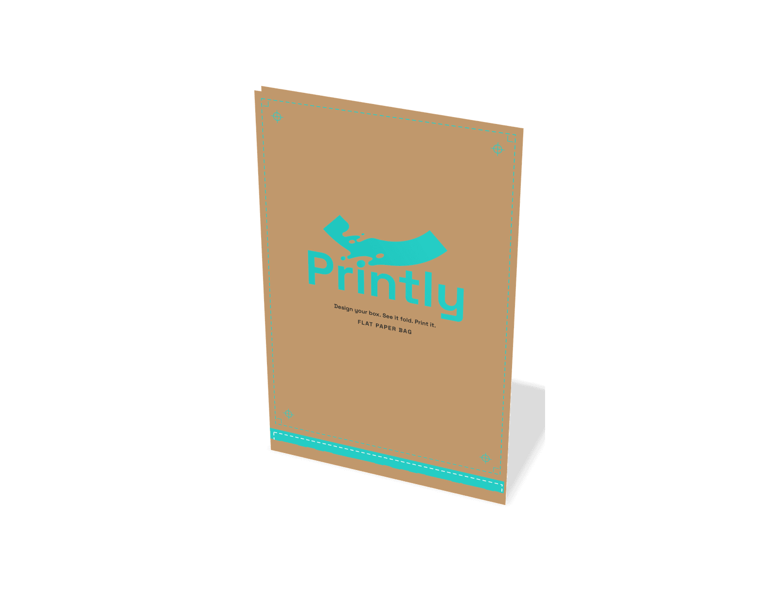 Flat paper bag, 150 x 230 mm