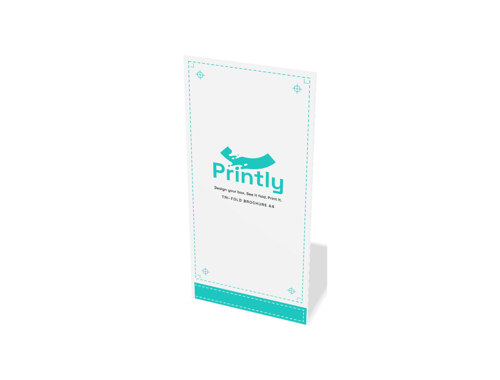 Tri-fold brochure A4 (folds to 100 x 210 mm)
