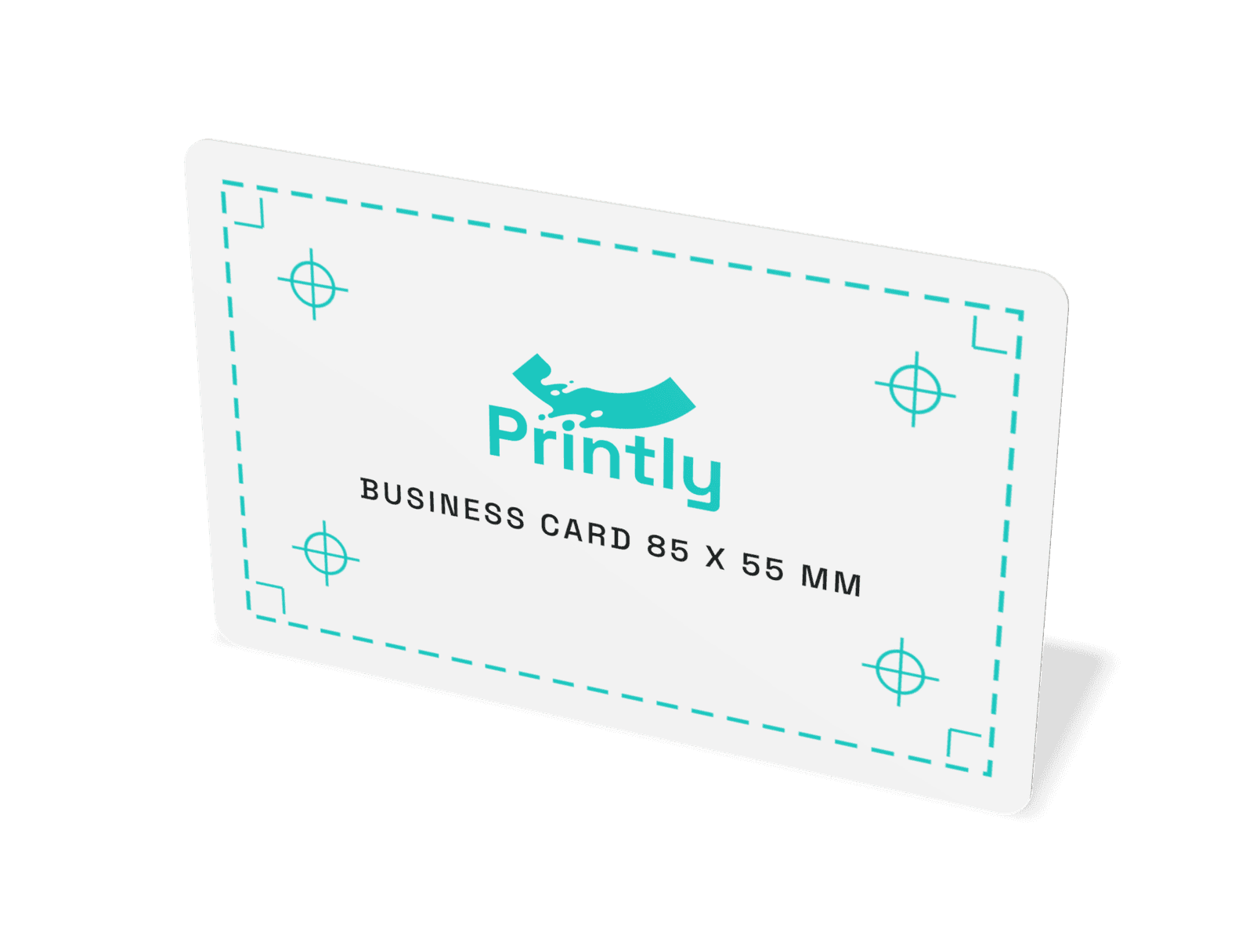 Business card 85 x 55 mm, round corners