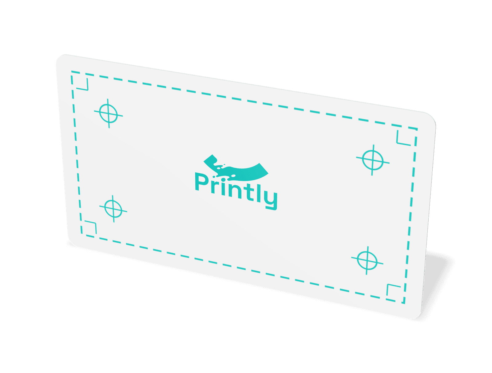 Business card 3.5 x 2 in (88.9 x 50.8 mm), round corners