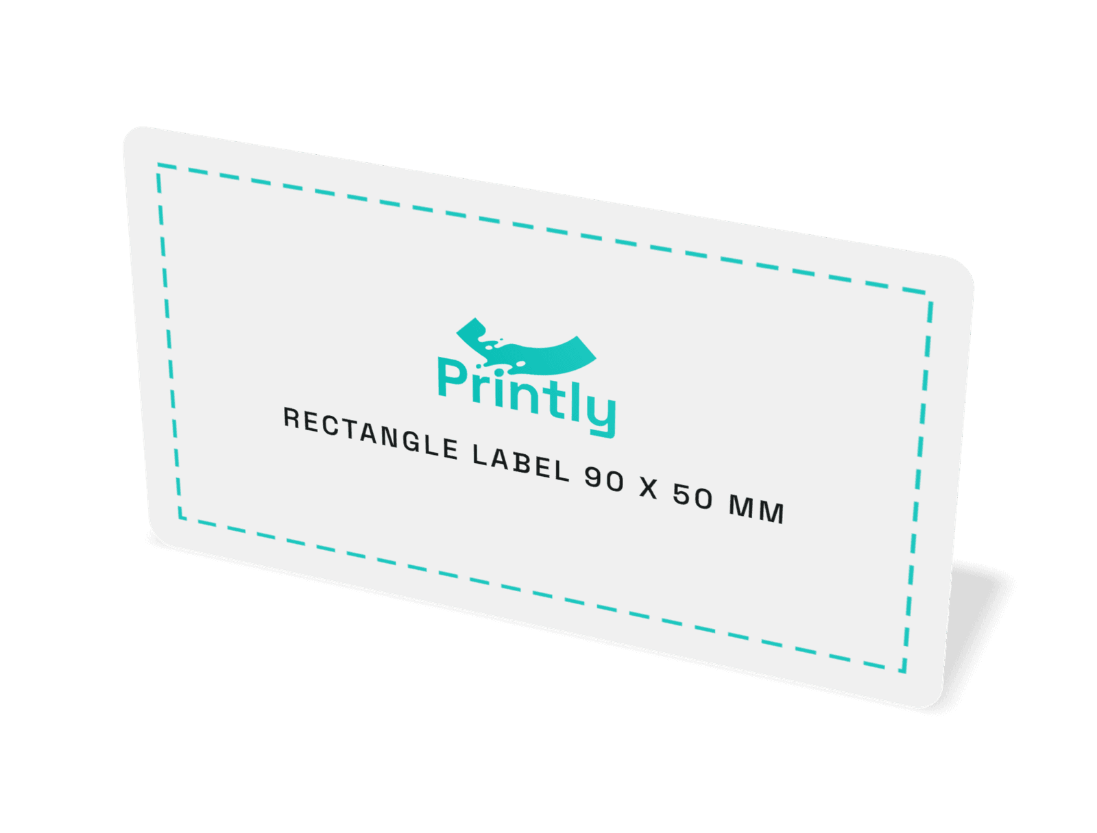 Rectangle label 90 x 50 mm